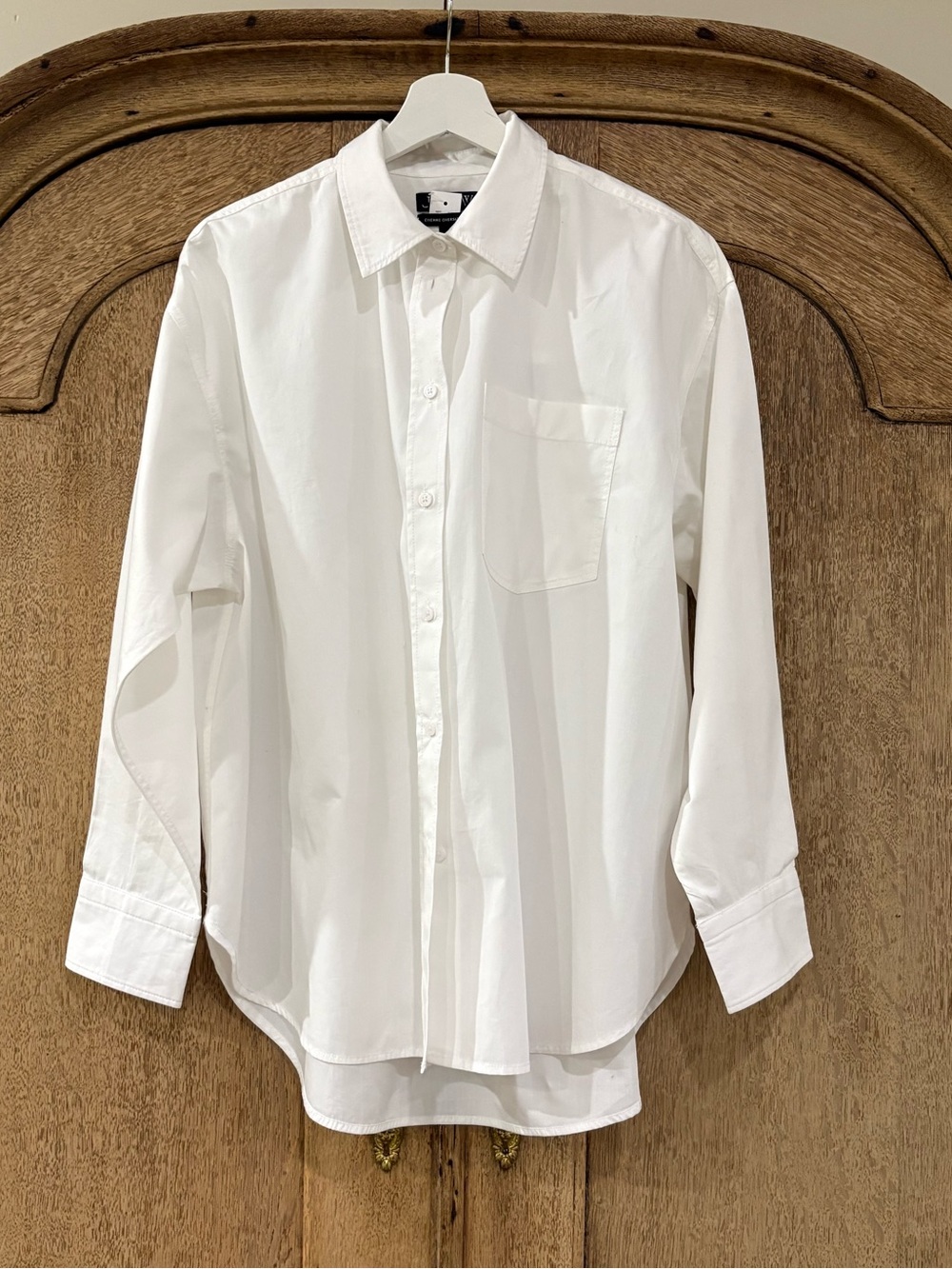 J.Crew White Étienne oversized button-up shirt in lightweight oxford S NWT - Picture 6 of 8